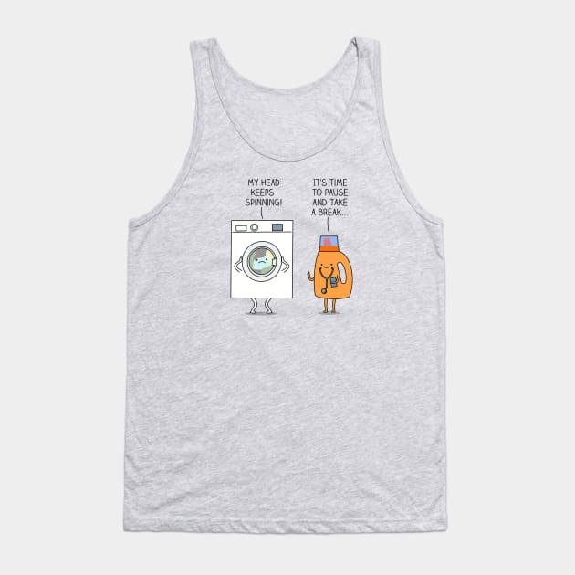 Pause Tank Top by milkyprint